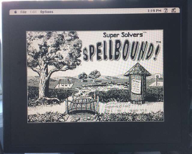 The Learning Company's "Spellbound!" on the Mac.