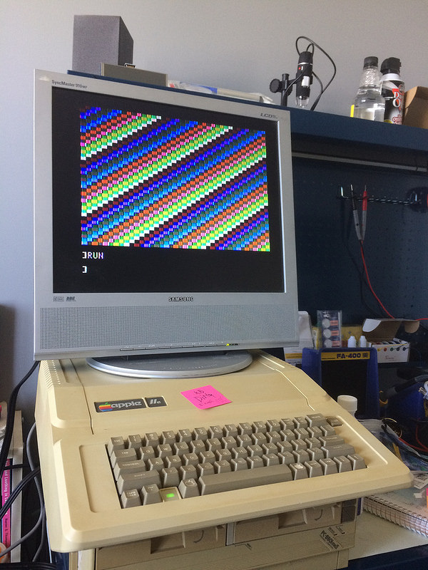 Apple IIe keeping the NEC PC8801 warm