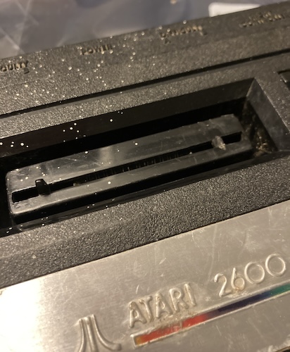 A missing tooth on the cartridge slot.