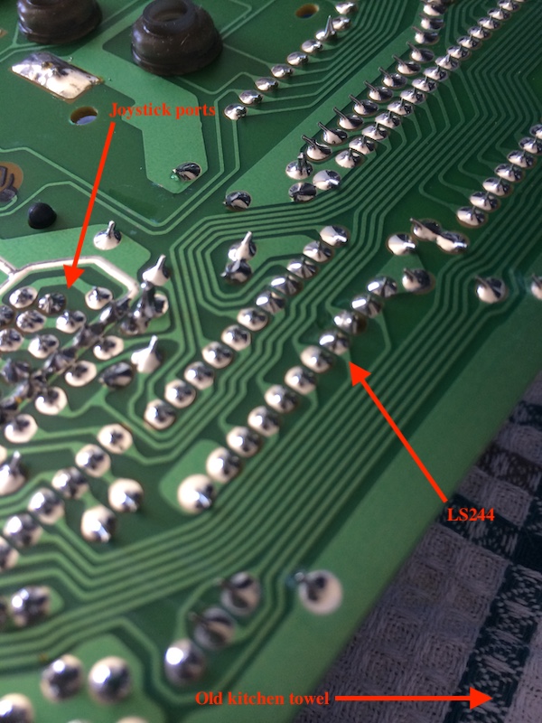 Atari ST LS244 pins