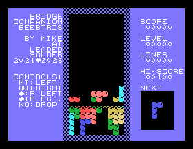 The finished sidebar, with information on how to play the game properly.