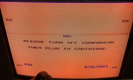 The RF to AV is showing the "No." screen in red.