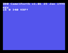 I am about to write to VDP memory.