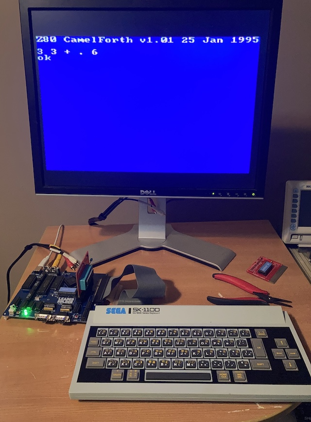 The Forth interpreter has computed the result of 3 plus 3 (it's 6.)