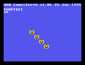 Four pumpkins are on screen.