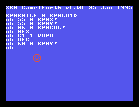 By setting bit 0 on the VDP control register 1, sprites are now "magnified."