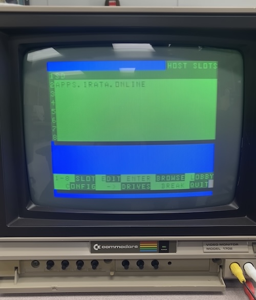 The FujiNet config menu looks great.