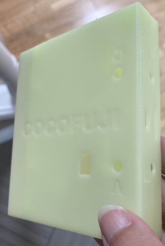 The case is very green and says "COCOFUJI" on it. I need to trim my thumbnails.