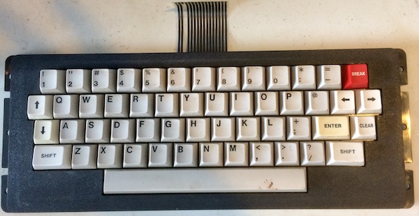 The keyboard, removed from the CoCo
