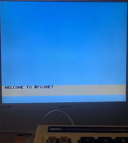 The bottom row of the banner says "Welcome to #FujiNet"