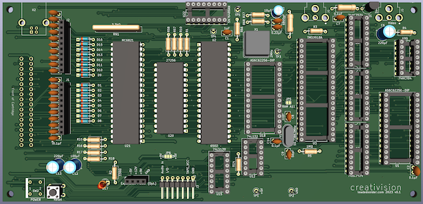 The clone board in development, inside KiCad