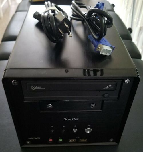 A photo of the Shuttle XPC that I used to test the mouse, as taken by the eBay seller.
