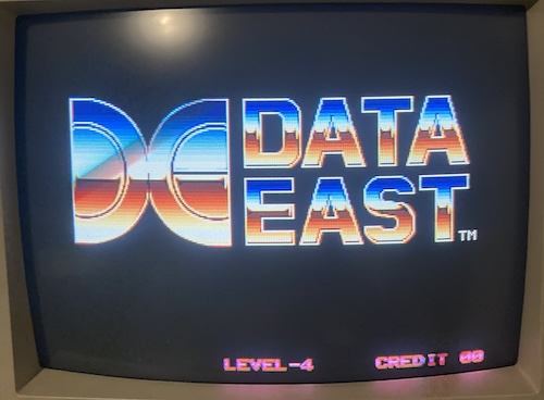 The "Data East" logo is displayed in glorious colour.
