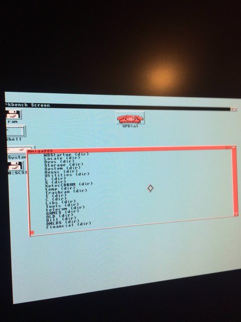 Amiga 3000 in Workbench