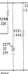 As the schematic indicates, both legs of C275 are connected to a leg on R281.