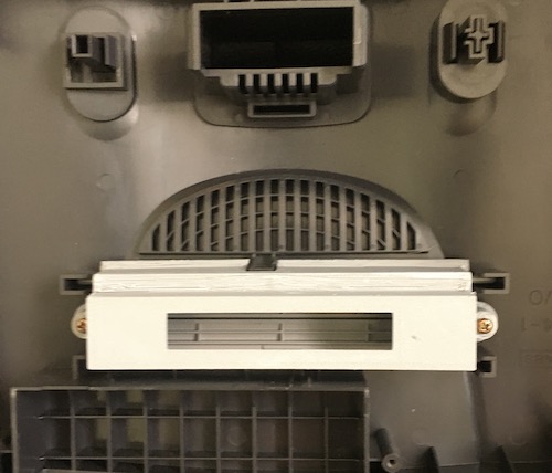 The new cartridge tray is installed.