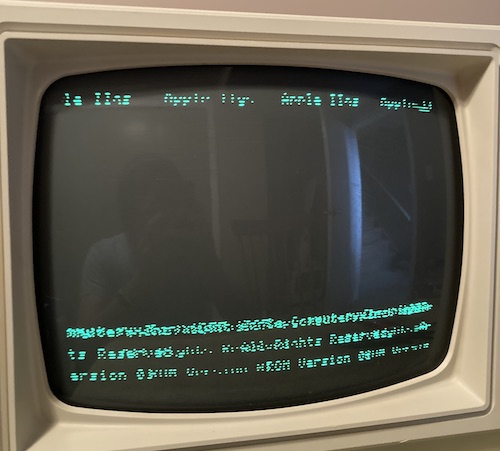 The "Apple IIgs" text is barely legible, and is copied four times.