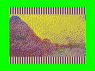 The image is less sharp than before, but is stretched vertically by doubling up each line. It is much more pleasant this way.