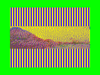 The image is now horizontal, but most of the visual field is the old background.
