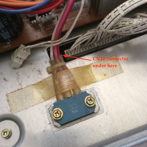 E,C,B wires are running to this heavily heatsinked transistor