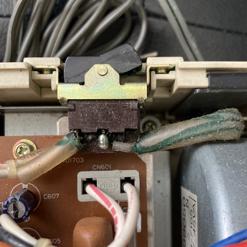 The rot of the cord breaking down has crept inside the machine from capillary action and is spreading everywhere.