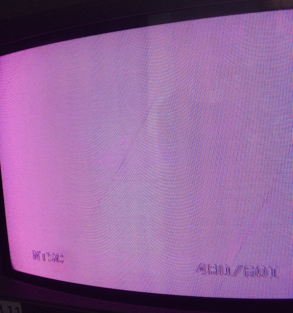 White screen, reading NTSC 480/60i