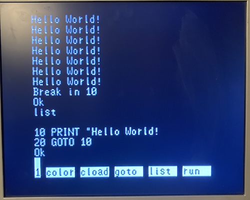 I have typed a 'hello world' program without any difficulty and run it. That is actually a very high bar for this machine.