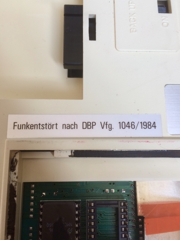 German RF-certification sticker