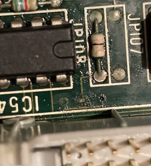 A bunch of bad vias and traces near the FDD1 connector.