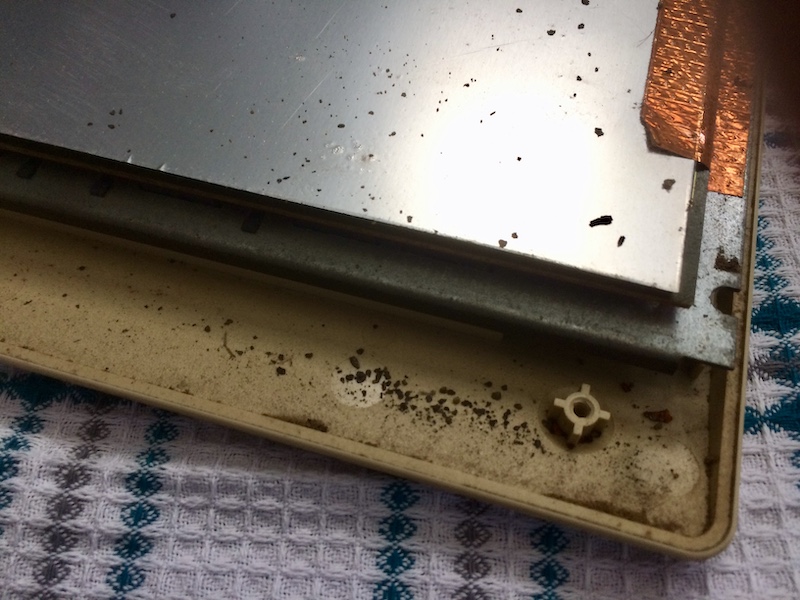 Dirt inside the keyboard