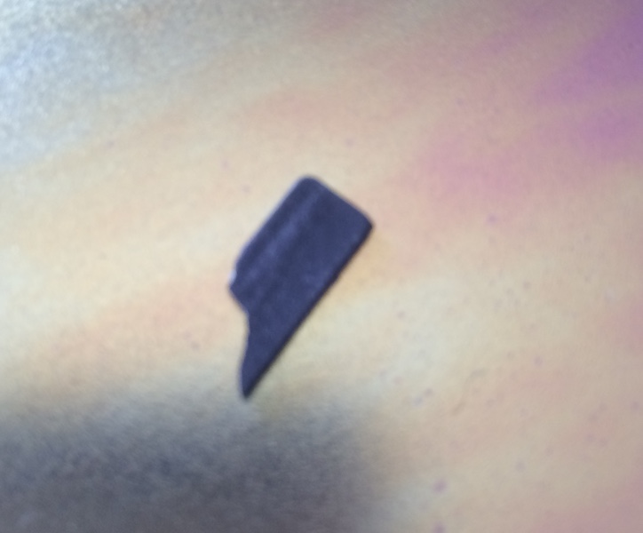 mkIISR plastic chunk, removed