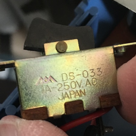 The power switch's part number. It is a MIYAMA DS-033