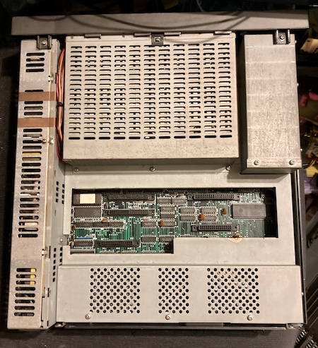 The massive amount of shielding to remove.