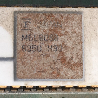 The Fujitsu MBL8088, with a date code of 8350