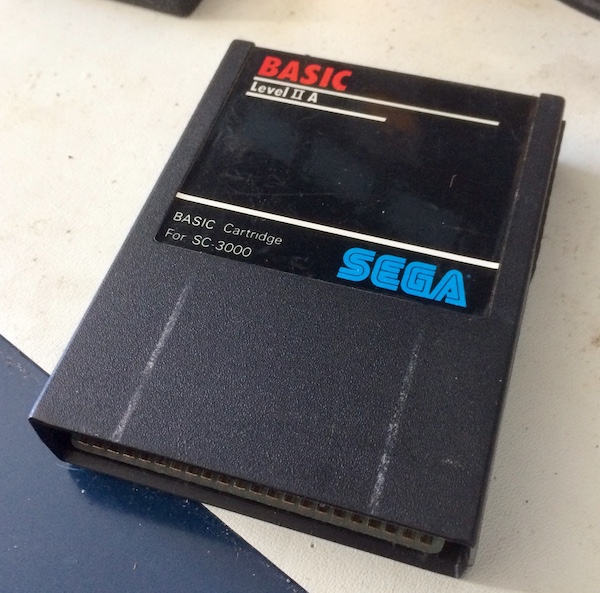 Sega Level IIA BASIC cartridge on my workbench