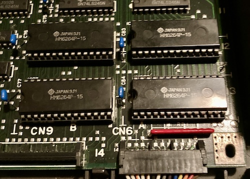 Some Hitachi HM6264 SRAM.