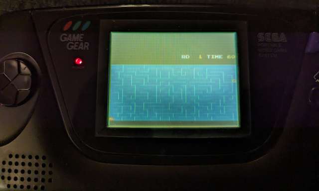 The Game Gear is running Snail Maze, too. Thanks to skonkfactory on Mark Fixes Stuff's Discord for testing this out.