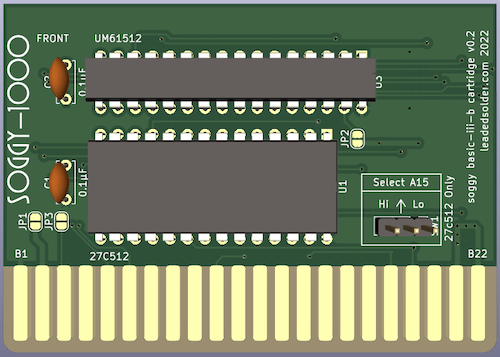The BASIC III-B clone cartridge, in KiCad