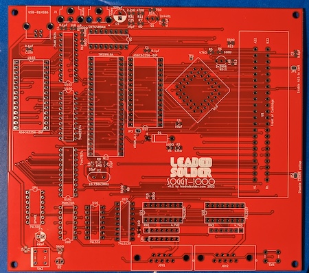 The first revision board, fresh out of the box.