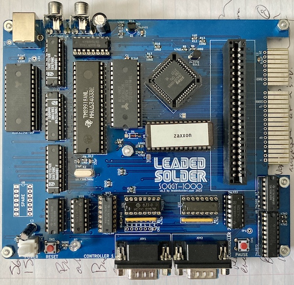 The fully assembled v0.3 board