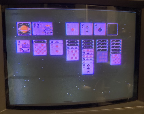 Solitaire in Space, in the playfield. I have three of the aces.