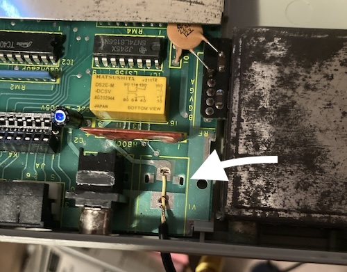 The composite mod is just a cable with a ground wire tied around it, soldered into the pads of the old connector.