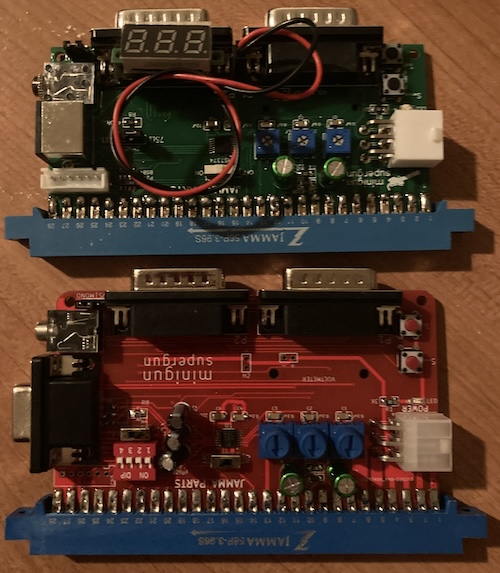 The old supergun (top) and new supergun (bottom).
