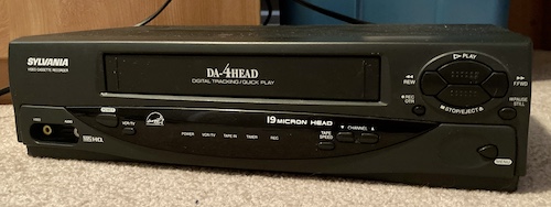 The VCR as it arrived.