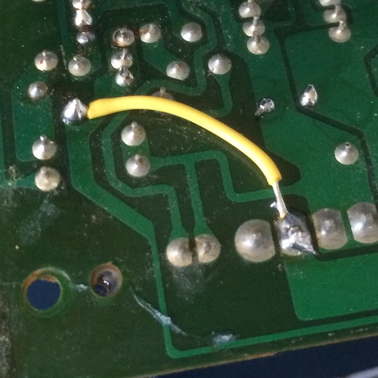 Broken 5V trace patched