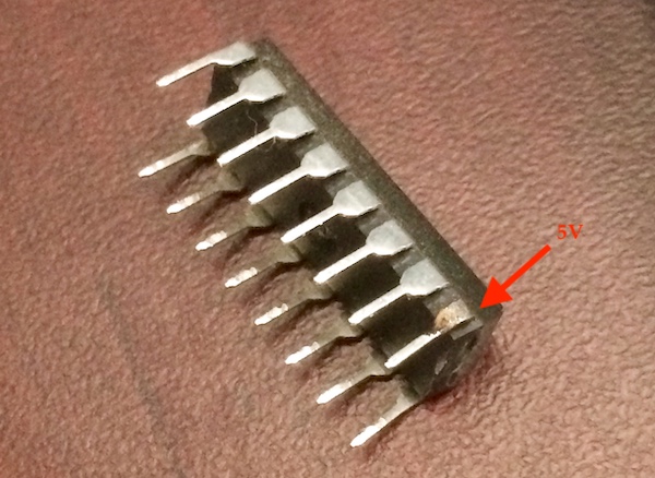 U3 damage, burned VCC pin