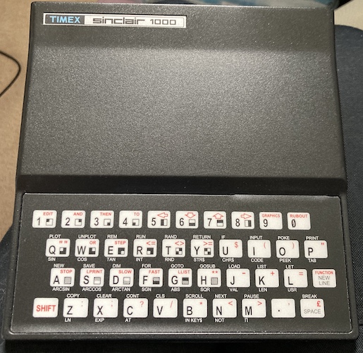 The new (ZX81) keyboard is installed.
