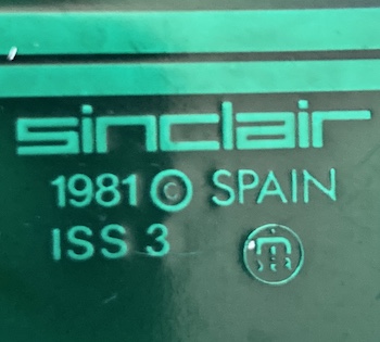 The motherboard is made in Spain by Sinclair. It's an Issue 3.