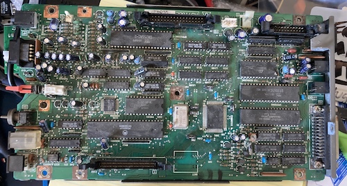 An overview of the I/O board, after some small cleaning.