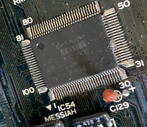 A Sharp chip is called 'Messiah' on the motherboard.